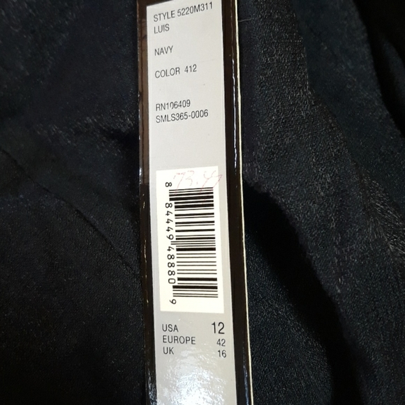 Tahari navy blue dress 12 beautiful ribbon wave beachy beach bust details - Picture 5 of 8